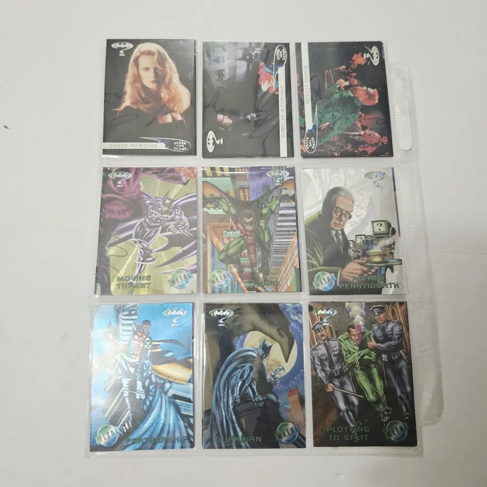 Marvel + DC Card Collection Lot Marvel Masterpieces, X-Men, Batman,